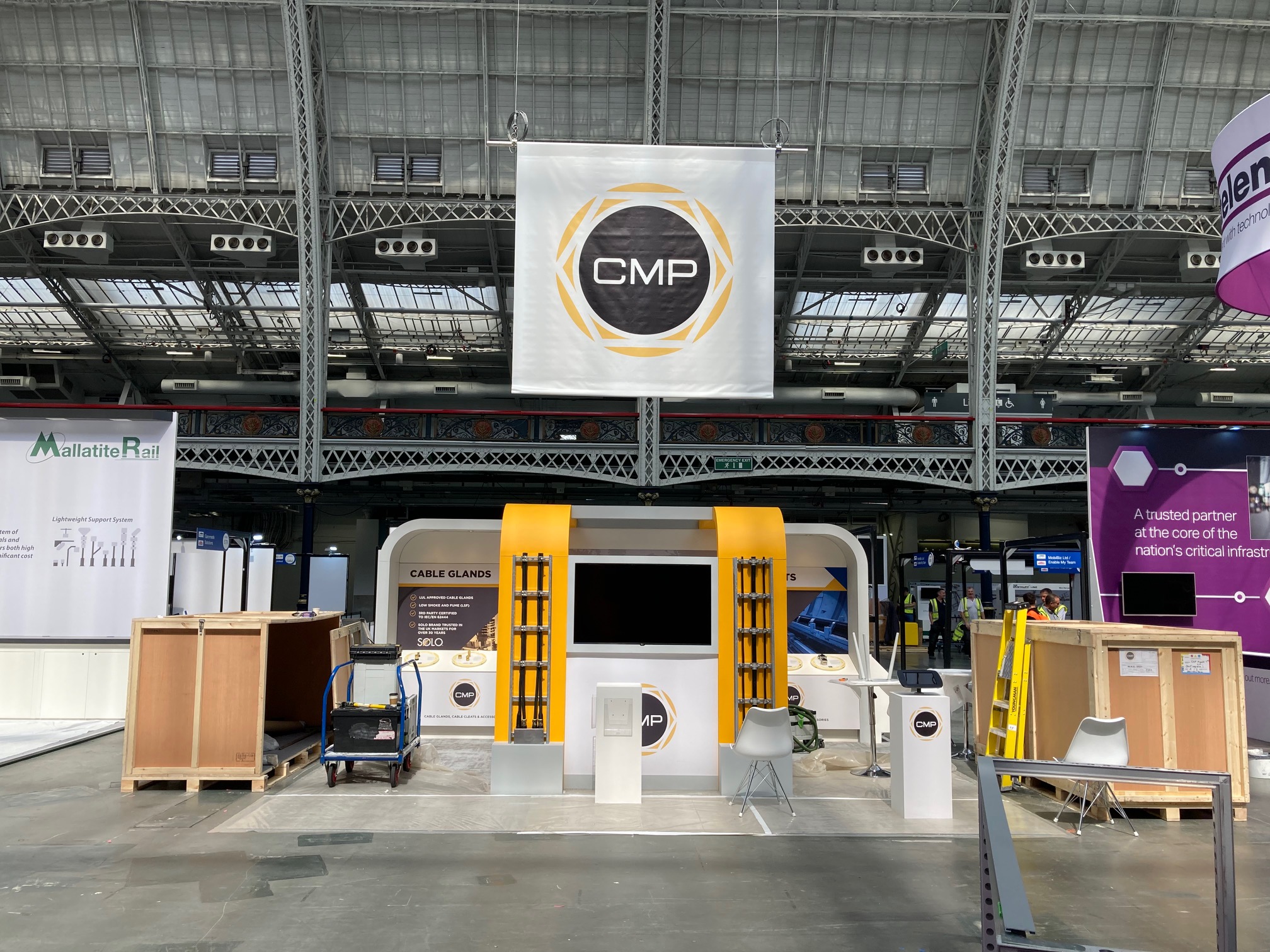 shipping container trade show booth