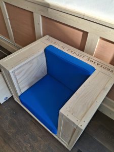 Custom machined chair