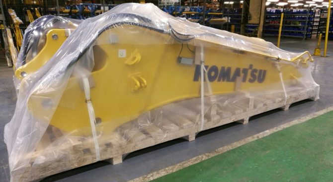 Excavator Arm Packaging Solution